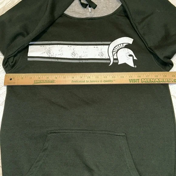 Pro Edge by Knights Apparel Michigan State University Spartan Hooded Sweatshirt - Picture 7 of 7